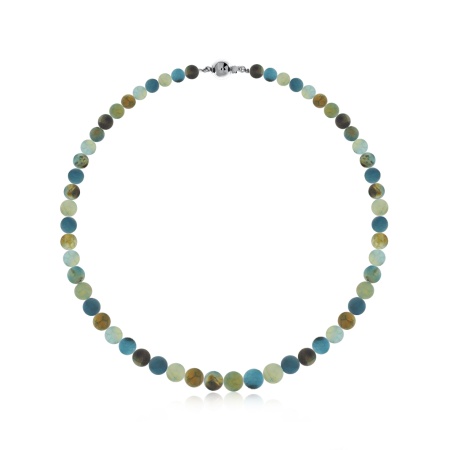 Бусы из серебра с агатами 8340396087-70