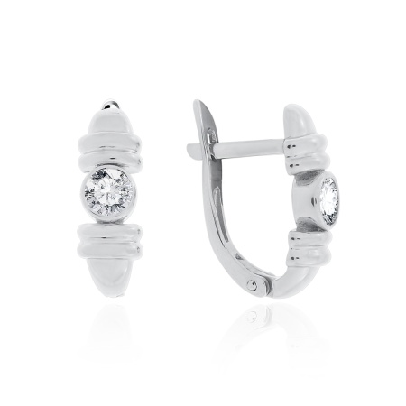 Серьги из серебра с топазами 2340071123-1 от KRASNOE, металл Серебро, вставка Топаз