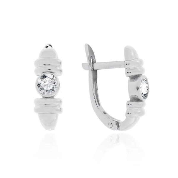 Серьги из серебра с топазами 2340071123-1 от KRASNOE, металл Серебро, вставка Топаз