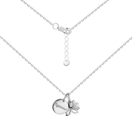 Колье из серебра без вставок