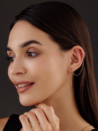 Серьги из серебра без вставок 2320404897-1 от KRASNOE, металл Серебро, вставка Без вставок