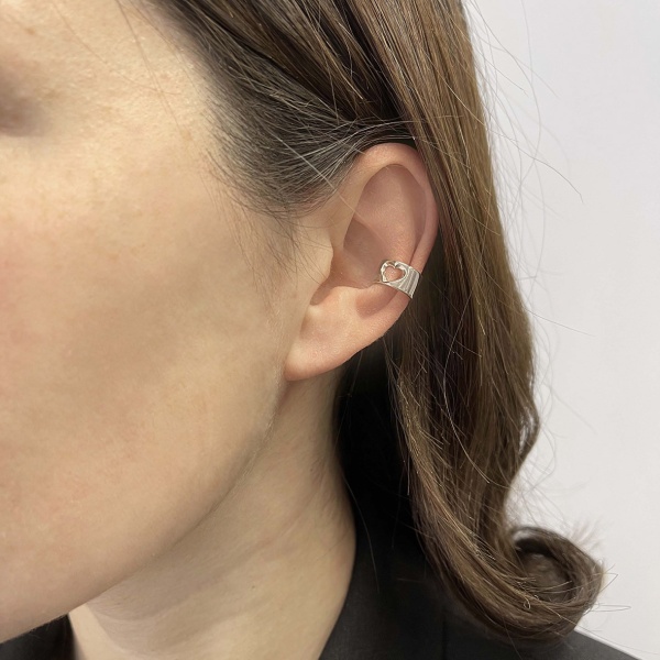 Серьги из серебра без вставок 2340404896 от KRASNOE, металл Серебро, вставка Без вставок