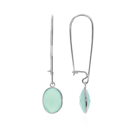 Серьги из серебра с агатами 2340392920-61 от KRASNOE, металл Серебро, вставка Агат