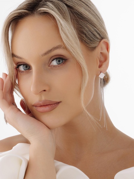 Серьги из серебра без вставок в ювелирном интернет-магазине