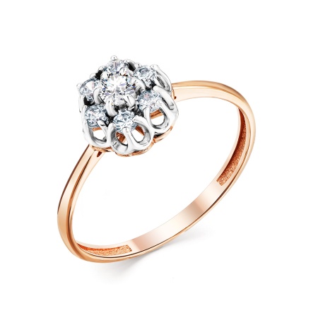 Купить кольцо из золота с фианитом в интернет-магазине KRASNOE