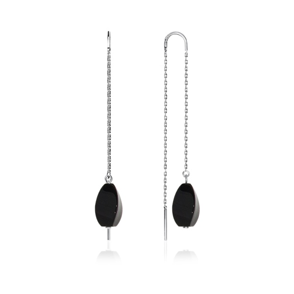 Серьги из серебра с агатом 2340391684-9-20 от KRASNOE, металл Серебро, вставка Агат