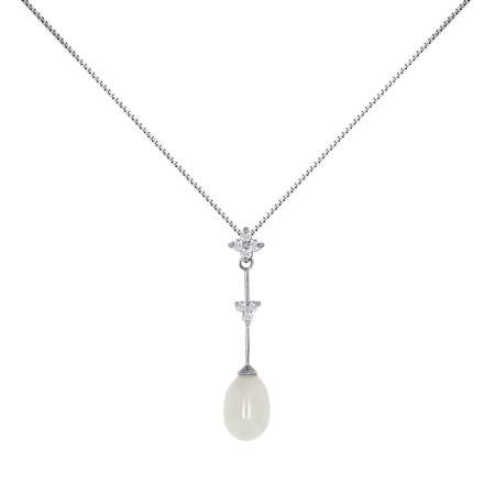 Колье из серебра с жемчугом