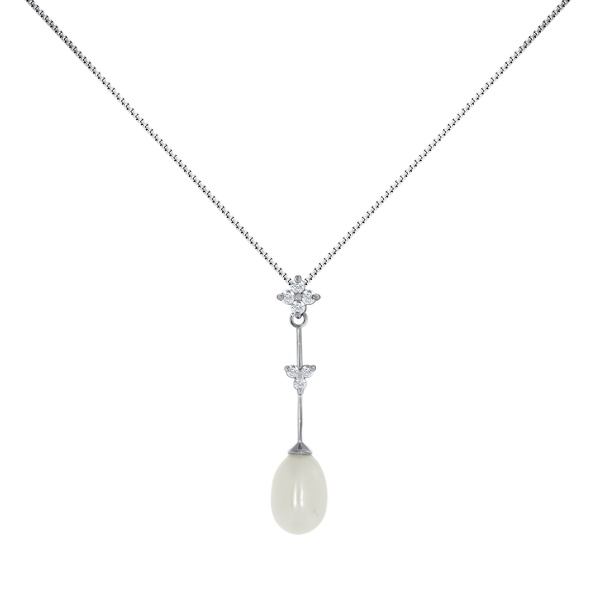 Колье из серебра с жемчугом