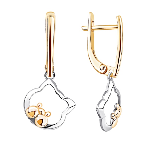 Серьги из серебра без вставок в ювелирном интернет-магазине