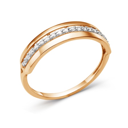 Купить кольцо из золота с фианитом в интернет-магазине KRASNOE