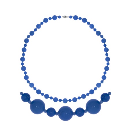 Бусы из серебра с говлитами 8340276075-55