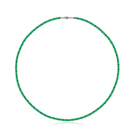 Бусы из серебра с агатами 8340396112-40-60