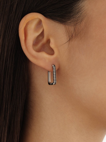 Серьги из серебра с ситаллами в ювелирном интернет-магазине