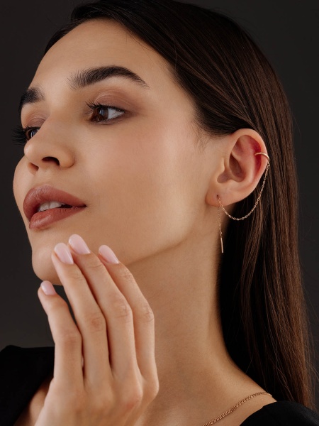 Серьги из серебра без вставок