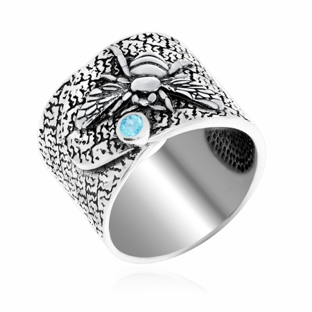 Купить кольцо из серебра с топаз свисс в интернет-магазине KRASNOE