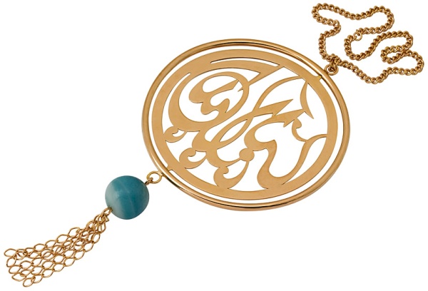 Сувенир из серебра с амазонитом