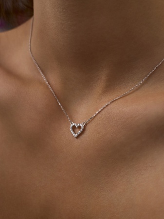 Колье из серебра с фианитами 8340205284л-9-38