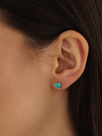 2340085887-1-78 Серьги (Ag 925) 2340085887-1-78 от KRASNOE, металл Серебро, вставка Турмалин Синт.