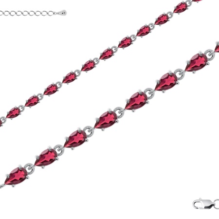 Купить браслет из серебра с фианитами