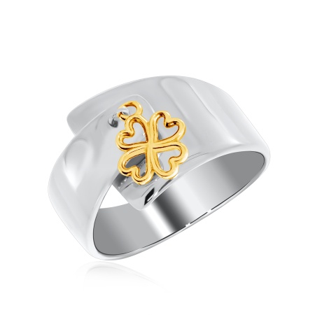 Кольцо из серебра без вставок со скидкой