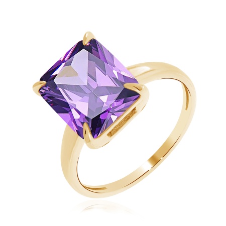 Купить кольцо из серебра с аметист в интернет-магазине KRASNOE