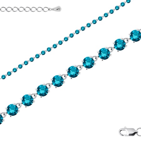 Купить браслет из серебра с фианитами