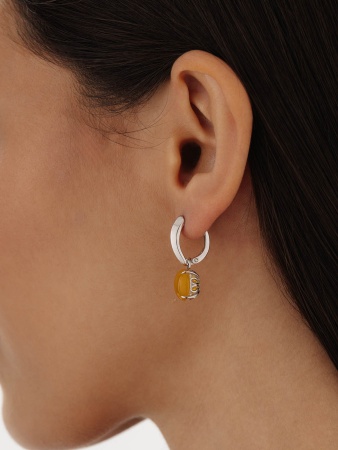 Серьги из серебра с агатами 2340390901-50 от KRASNOE, металл Серебро, вставка Агат