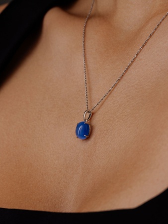 Купить подвески из серебра с кошачим глазом