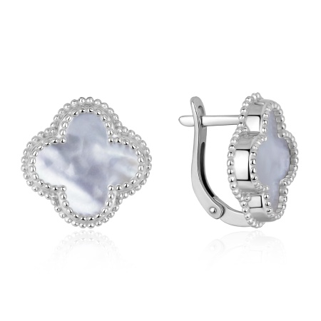 Серьги из серебра с перламутрами