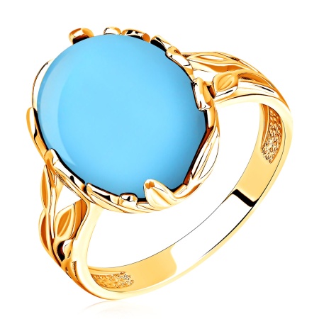 Купить кольцо из серебра с бирюзой в интернет-магазине KRASNOE