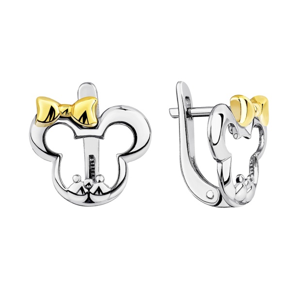 Серьги из серебра без вставок 2350405238 от KRASNOE, металл Серебро, вставка Без вставок