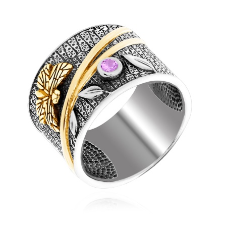 Купить кольцо из серебра с аметист в интернет-магазине KRASNOE