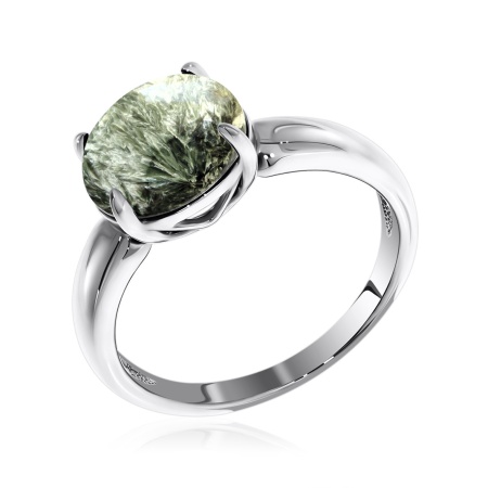 Купить кольцо из серебра с серафинитом в интернет-магазине KRASNOE