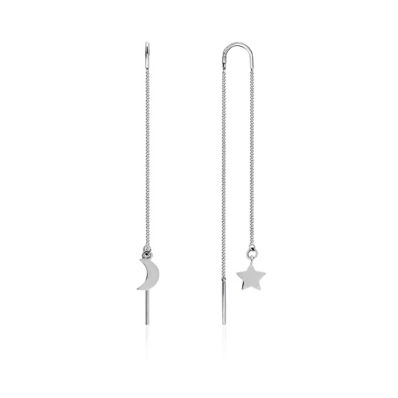 Серьги из серебра без вставок Серьги из серебра без вставок