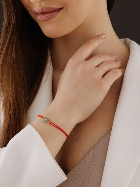 Купить браслет из серебра с фианитами