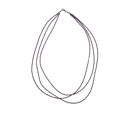 Колье из серебра с родолитами 8340446064