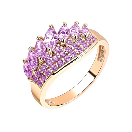 Купить кольцо из серебра с аметист в интернет-магазине KRASNOE