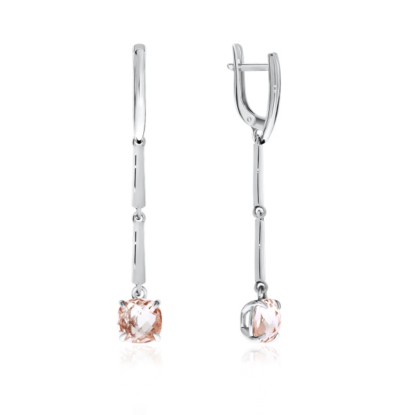 Серьги из серебра с нанокристаллом 2340880739-36 от KRASNOE, металл Серебро, вставка Ситалл