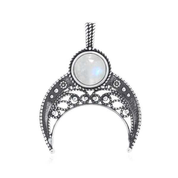 Купить подвески из серебра с лунным каменем