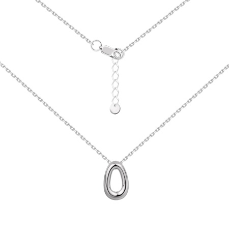 Колье из серебра без вставок