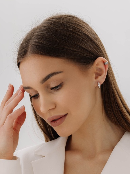 Серьги из серебра без вставок в ювелирном интернет-магазине Серьги из серебра без вставок в ювелирном интернет-магазине