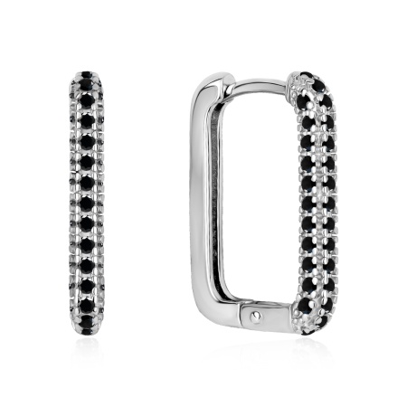 Серьги из серебра с ситаллами