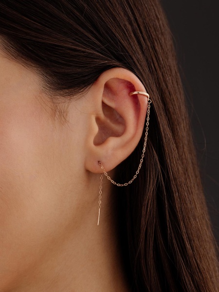 Серьги из серебра без вставок