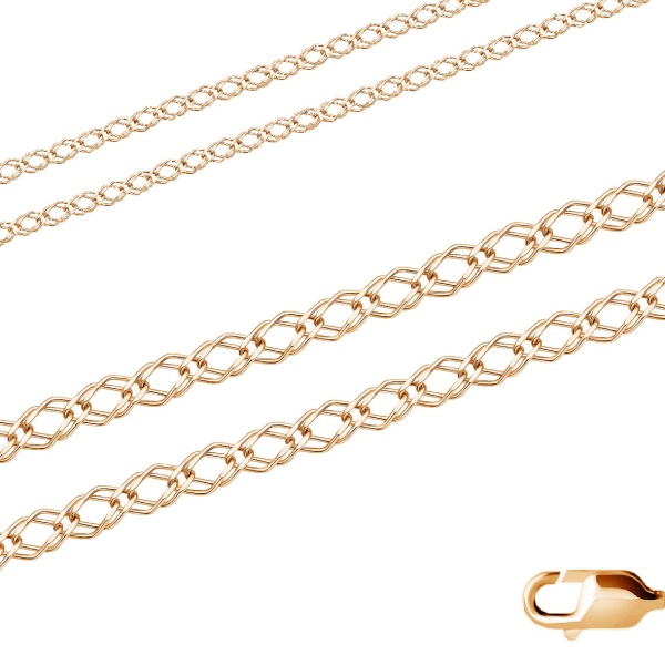 Цепь из серебра без вставок