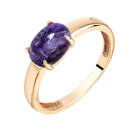 Купить кольцо из серебра с чароитом в интернет-магазине KRASNOE