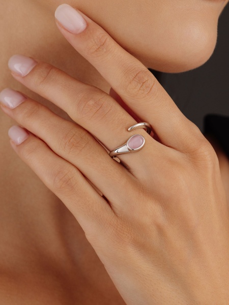 Купить кольцо из серебра с кошачим глазом в интернет-магазине KRASNOE