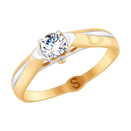 Купить кольцо из золота с фианитом в интернет-магазине KRASNOE