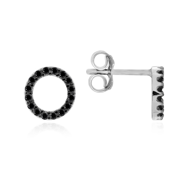 Пусеты из серебра с ситаллами со скидкой