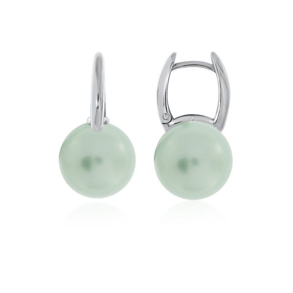 Серьги из серебра с жемчугом 2340244318-68 от KRASNOE, металл Серебро, вставка Жемчуг Имитация