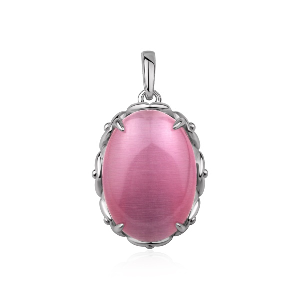 Купить подвески из серебра с кошачим глазом